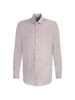 Seidensticker shirt MODERN STRUCTURE grey with Business Kent collar in modern cut