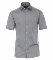 Camicia CASAMODA MODERN FIT UNI POPELINE grigio con Kent collar in taglio moderno