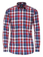 Chemise Redmond REGULAR FIT TWILL rouge avec col Button Down en coupe classique