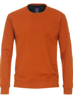 Redmond Pullover REGULAR FIT SWEAT orange mit Rundhals Kragen in klassischer Schnittform
