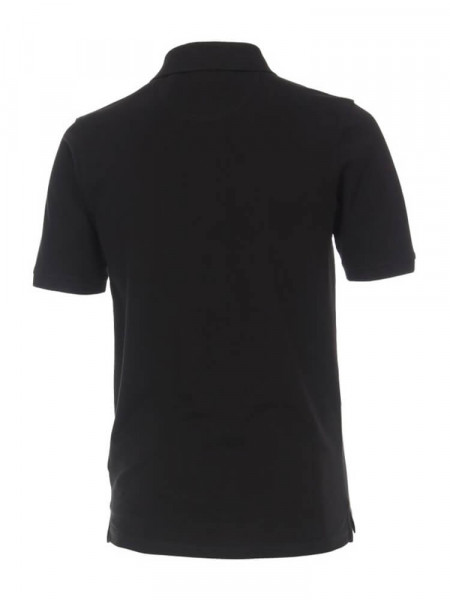 CASAMODA Poloshirt Schwarz Piqué