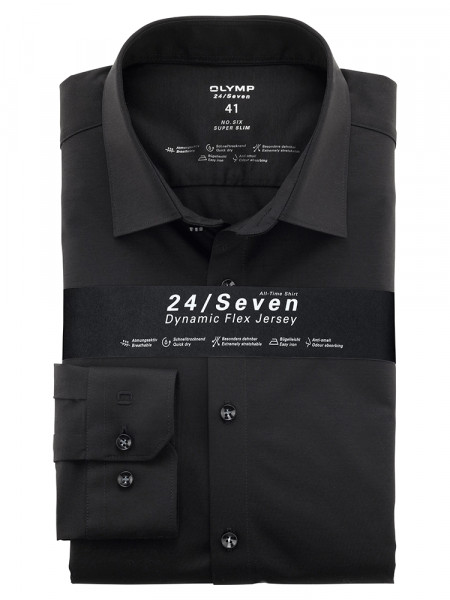 OLYMP No. Six 24/Seven super slim jersey shirt