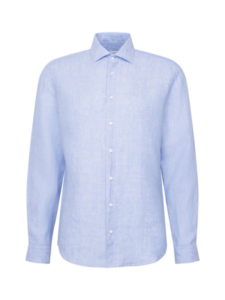 SEIDENSTICKER Regular Fit Hemd Hellblau New Kent Leinen