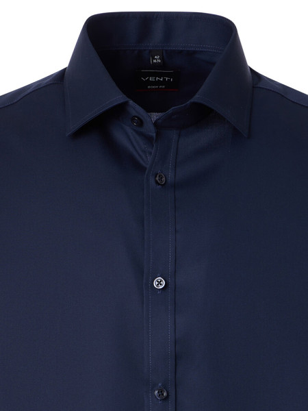 VENTI Slim Fit Hemd Marine Kent Popeline - Ansicht 1