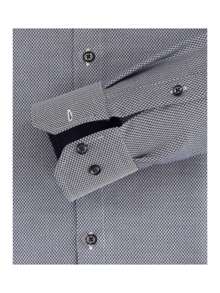 VENTI Regular Fit Hemd Dunkelblau Button-Down Dobby - Ansicht 2