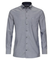 Camisa CASAMODA COMFORT FIT ESTRUCTURA azul oscuro con cuello Button Down de corte clásico