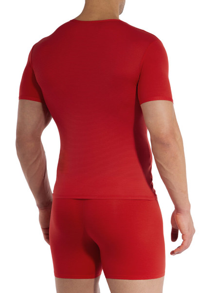 OLAF BENZ Regular Fit Rot Microfaser