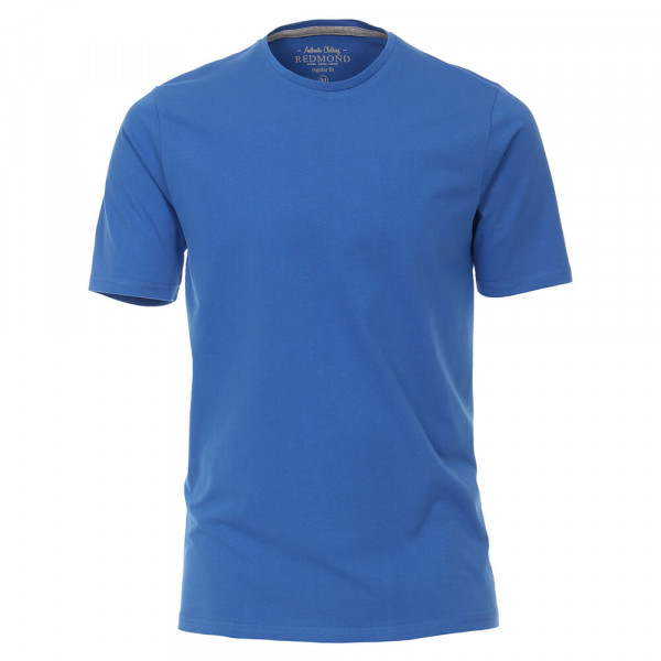 Redmond T-Shirt mittelblau in klassischer Schnittform