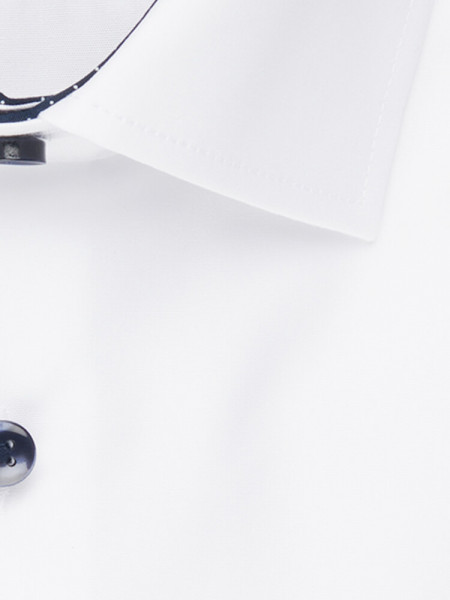 SEIDENSTICKER Tailored Fit Hemd Weiß Business Kent Popeline - Ansicht 3