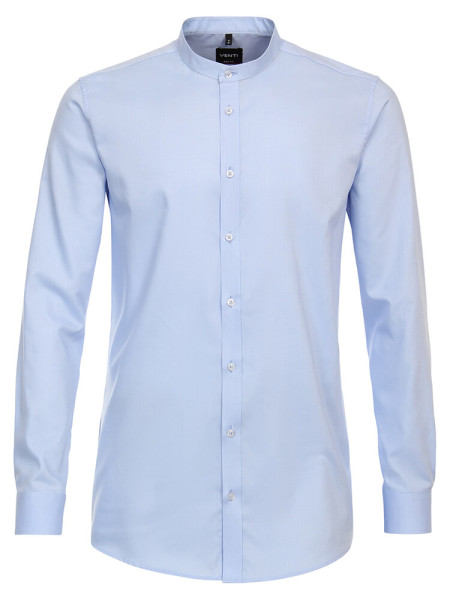 Camicia Venti BODY FIT PRINT azzurro con Colletto rialzato collar in taglio stretto