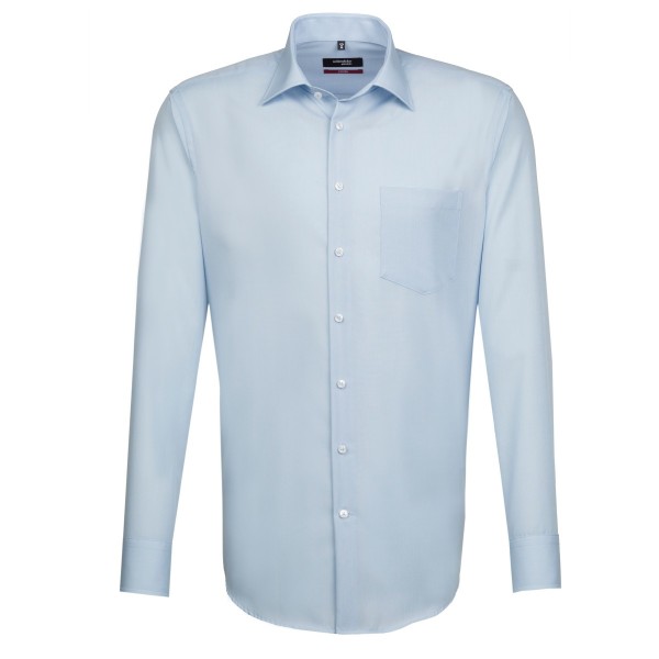 Seidensticker REGULAR shirt FIL À FIL light blue with Business Kent collar in modern cut