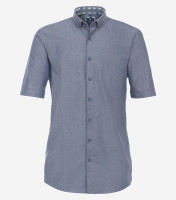 Redmond Hemd MODERN FIT FEIN OXFORD dunkelblau mit Button Down Kragen in moderner Schnittform