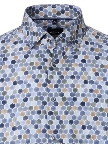 VENTI Regular Fit Hemd Hellblau Kent Popeline - Ansicht 1