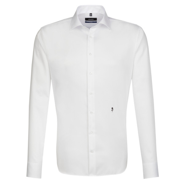 Camisa Seidensticker SHAPED ORIGINAL blanco con cuello Business Kent de corte moderno