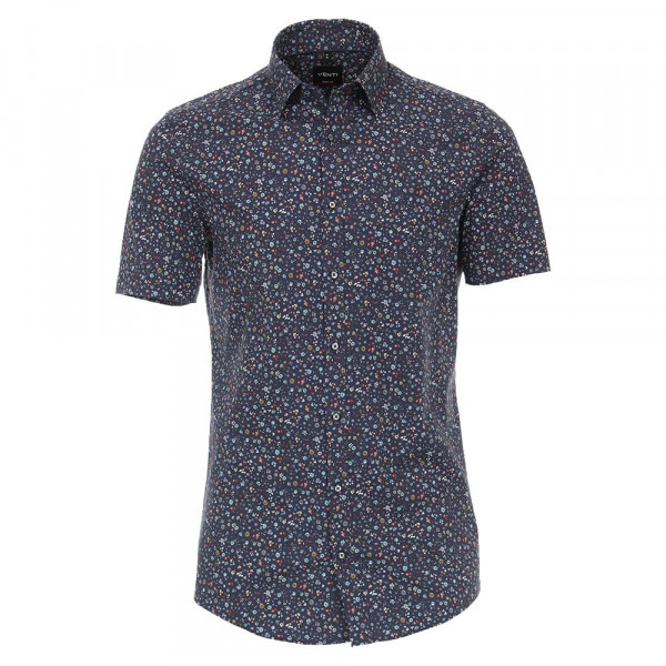 Venti Hemd MODERN FIT STRUKTUR hellblau mit Button Down Kragen in moderner Schnittform
