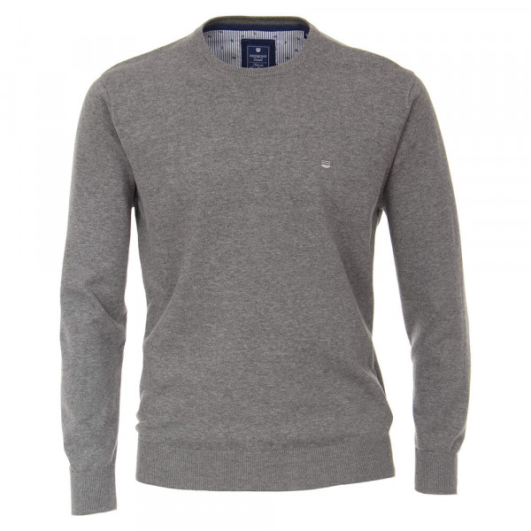 Pullover Redmond grigio in taglio classico