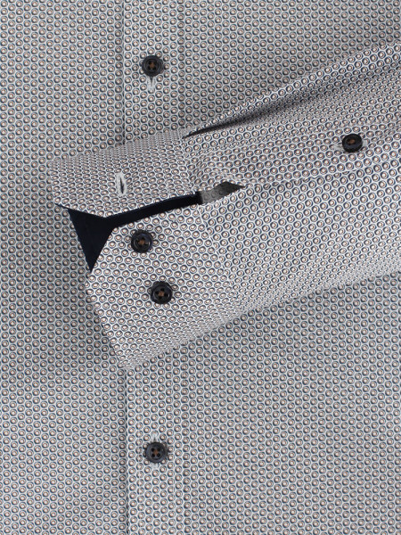 VENTI Slim Fit Hemd Hellbraun Kent Easy Care  - Ansicht 2