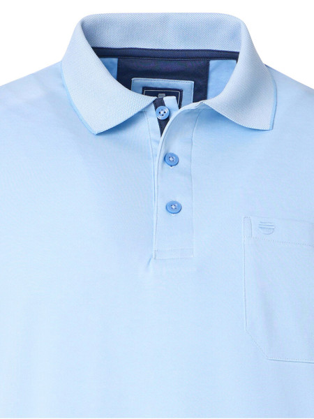 REDMOND Poloshirt Hellblau Jersey - Ansicht 1