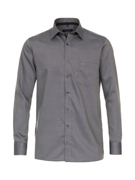 Camisa CASAMODA COMFORT FIT ESTRUCTURA verde con cuello Kent de corte clásico