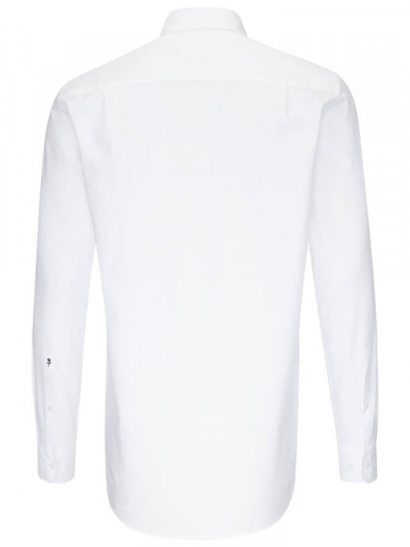 SEIDENSTICKER Comfort Fit Hemd Weiß Business Kent Popeline