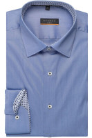 Eterna Hemd SLIM FIT UNI STRETCH hellblau mit Modern Kent Kragen in schmaler Schnittform