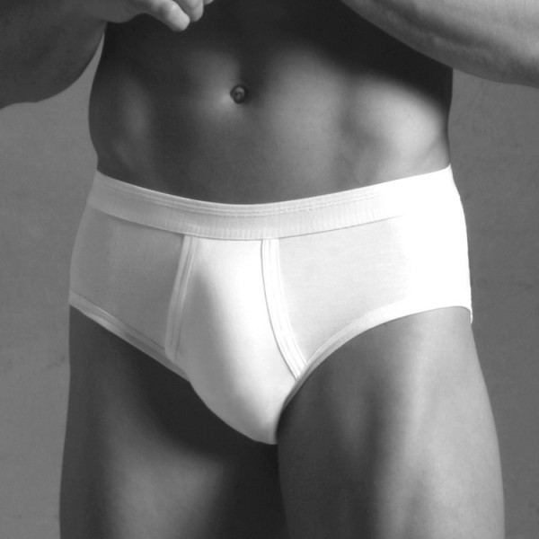 Novila &quot;NATURAL COMFORT&quot; white brief with fly