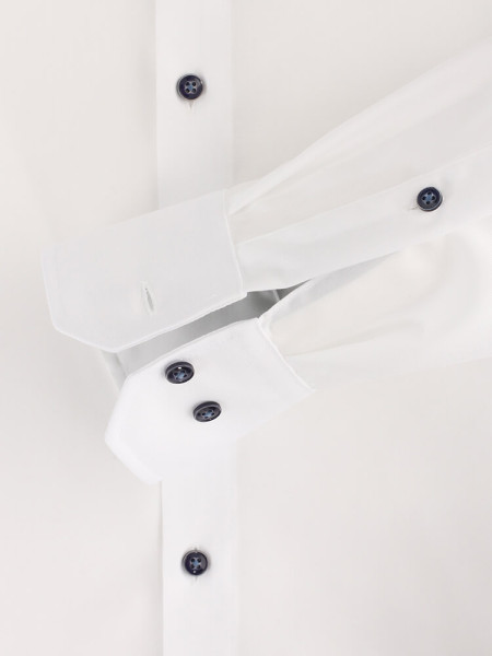 VENTI Regular Fit Hemd Weiß Kent Struktur - Ansicht 2