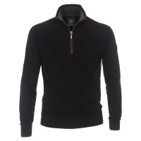 Pullover Redmond nero in taglio classico