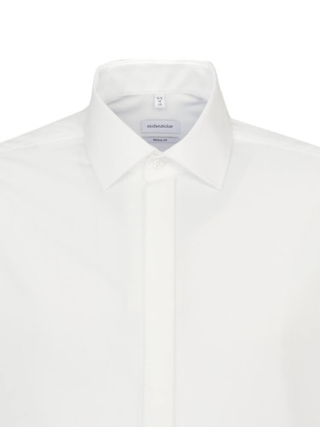 SEIDENSTICKER Regular Fit Hemd Hellbeige Business Kent Popeline - Ansicht 2