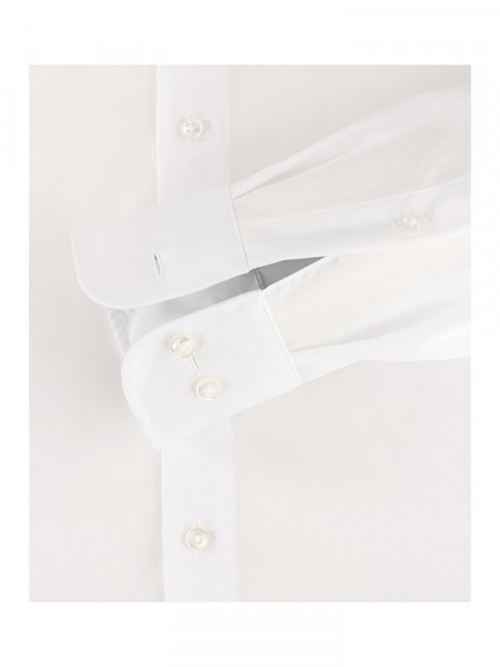 CASAMODA Comfort Fit Hemd Weiß Kent Popeline - Ansicht 2