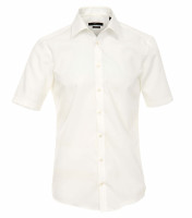 Chemise Venti MODERN FIT UNI POPELINE beige avec col Kent en coupe moderne