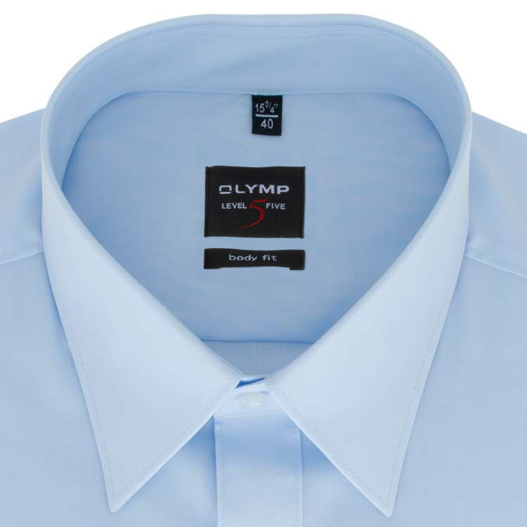 OLYMP Level Five body fit shirt light blue 609064-10 | MENSONO