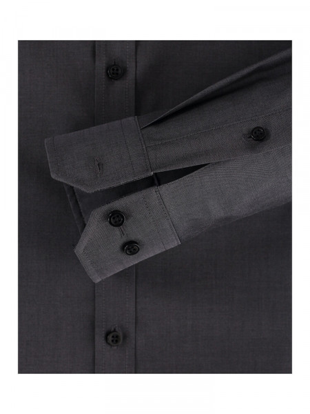 VENTI Slim Fit Hemd Anthrazit Kent Popeline - Ansicht 2