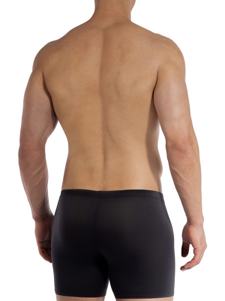 OLAF BENZ Regular Fit Schwarz Microfaser