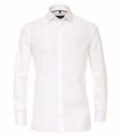 CASAMODA shirt COMFORT FIT UNI POPELINE white with Kent collar in classic cut