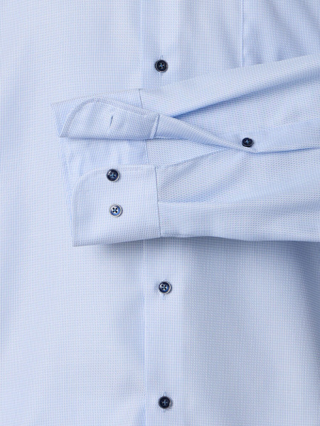 VENTI Comfort Fit Hemd Hellblau Kent Struktur - Ansicht 2