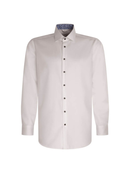 Seidensticker Hemd REGULAR FIT TWILL weiss mit New Kent Kragen in moderner Schnittform