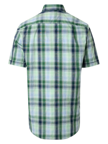 REDMOND Comfort Fit Hemd Grün Button-Down Hyperflex Dobby