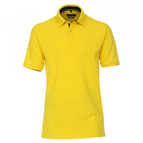 CASAMODA Poloshirt gelb in klassischer Schnittform