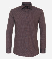 Camicia Venti MODERN FIT STRUTTURA arancione con Kent collar in taglio moderno