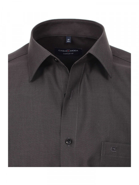 CASAMODA Comfort Fit Hemd Anthrazit Kent Popeline - Ansicht 1
