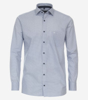 Chemise CasaModa MODERN FIT PRINT bleu clair avec col Kent en coupe moderne