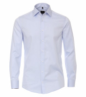 Camicia Venti MODERN FIT UNI POPELINE azzurro con Kent collar in taglio moderno