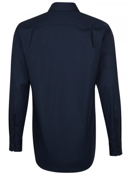 SEIDENSTICKER Regular Fit Hemd Marine Business Kent Popeline