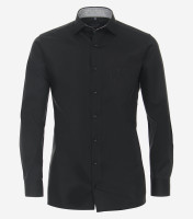 CasaModa Hemd MODERN FIT UNI POPELINE dunkelblau mit Kent Kragen in moderner Schnittform