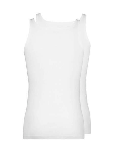 HUBER Regular Fit Weiß Feinripp