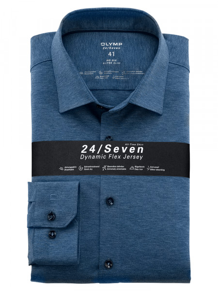 OLYMP No. Six 24/Seven super slim jersey shirt