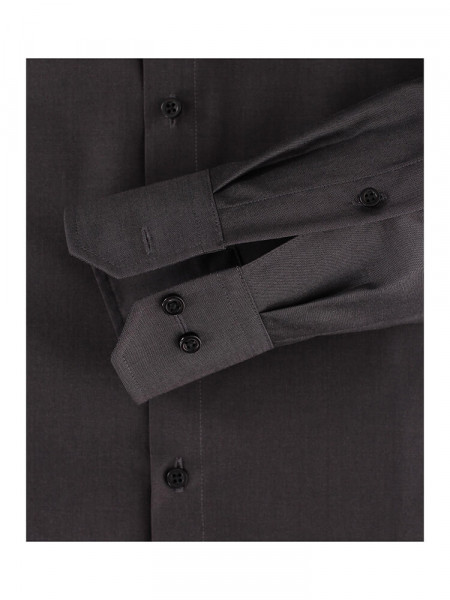 VENTI Regular Fit Hemd Anthrazit Kent Popeline - Ansicht 2