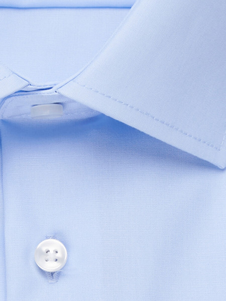 SEIDENSTICKER Slim Fit Hemd Hellblau Business Kent Popeline - Ansicht 3
