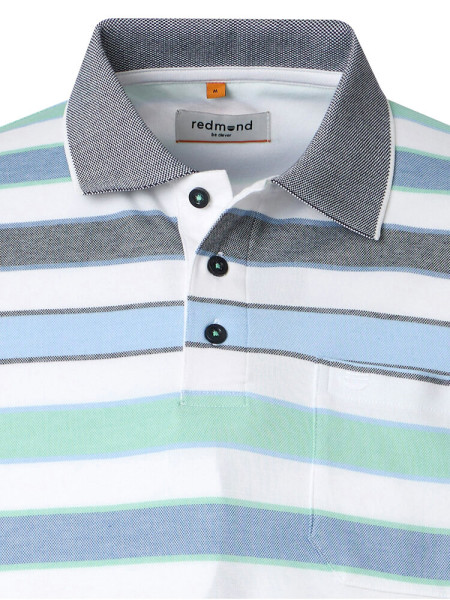 REDMOND Poloshirt Grün Natté - Ansicht 1